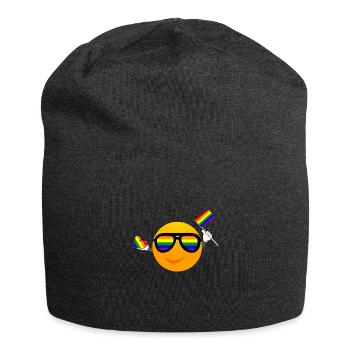 SMILE EMOTICONE LGBTQ - Jersey-Beanie - Anthrazit - Vorne