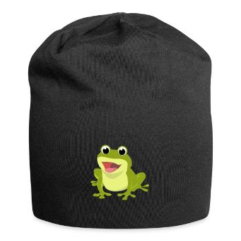 little frog baby frog frog frog king frogs - Jersey Beanie - black - Front
