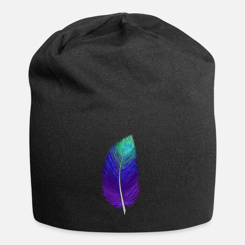 Galaxy Feder - Jersey-Beanie - Schwarz