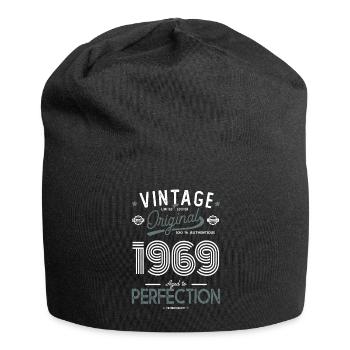 1969 vintage original gift birthday 52 years - Jersey Beanie - black - Front