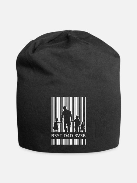 Best Dad Ever Vater 3 Kinder dreifacher Papa - Jersey-Beanie - Schwarz