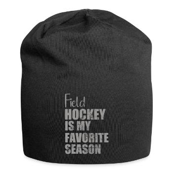 Le hockey sur gazon est ma saison préférée de hockey en salle - Bonnet en jersey - noir - Devant