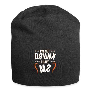 Humour MS Warrior : Pas ivre, juste MS - Bonnet en jersey - charbon - Devant