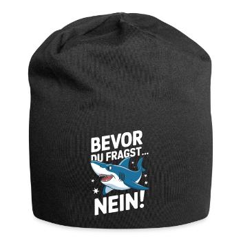 Shark Shark Sharks Shark - Jersey Beanie - black - Front