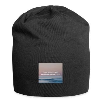 Ich will nur - Philipp Poisel - Jersey-Beanie - Schwarz - Vorne