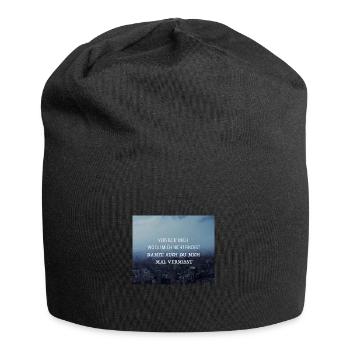 Ich will nur - Philipp Poisel - Jersey-Beanie - Schwarz - Vorne