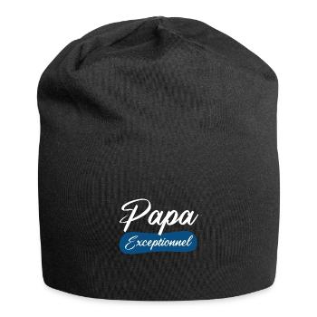 papa exceptionnel cadeau fête des pères - Bonnet en jersey - noir - Devant