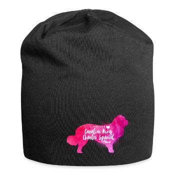 Cavalier King Charles Spaniel Mama - Jersey-Beanie - Schwarz - Vorne