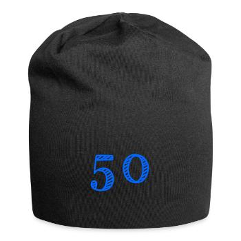 50 YEARS. 50th ANNIVERSARY. ANNIVERSARY 50 YEARS. 50 - Jersey Beanie - black - Front