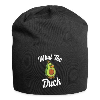 What the duck I Ente Erpel - Jersey-Beanie - Schwarz - Vorne
