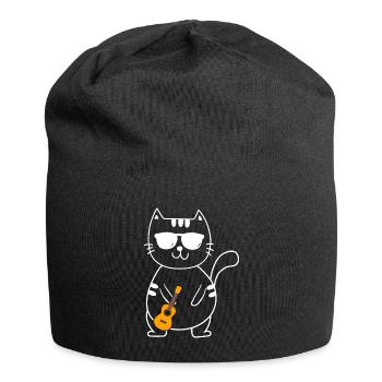 Ukulélé - Bonnet en jersey - noir - Devant