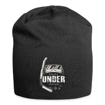 Snorkeling Diving Equipment Enjoy under Water - Jersey Beanie - black - Front