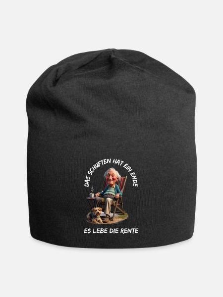 Das Schuften hat ein Ende-Es lebe die Rente - Jersey-Beanie - Schwarz