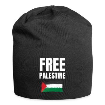 Free Palestine Freedom Freiheit Palestina - Jersey-Beanie - Schwarz - Vorne