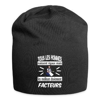 les meilleurs deviennent facteurs - Bonnet en jersey - noir - Devant
