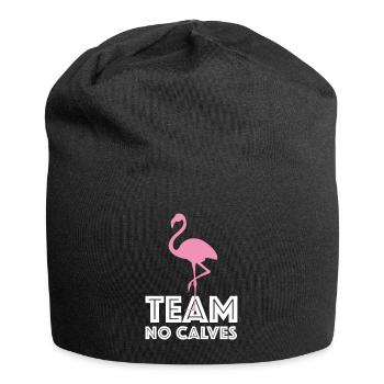 Team no calves | Fitness, calf training - Jersey Beanie - black - Front