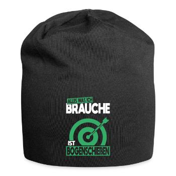 All I need is archery - Jersey Beanie - black - Front