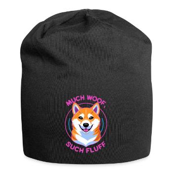Shiba Inu rétro futuriste - Bonnet en jersey - noir - Devant