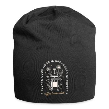 Citation café de spécialité humour - Bonnet en jersey - noir - Devant