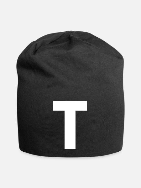 T - Jersey-Beanie - Schwarz