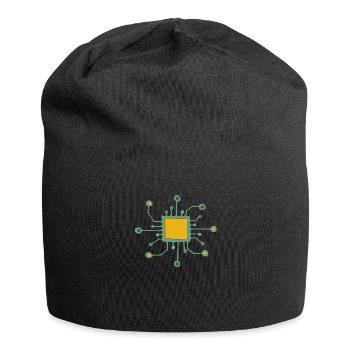 Chip Processor Color - Bonnet en jersey - noir - Devant