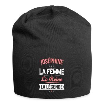 Joséphine - La Femme - La Reine - La Légende - Bonnet en jersey - noir - Devant