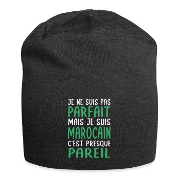 Je ne suis pas parfait mais je suis Marocain - Bonnet en jersey - charbon - Devant