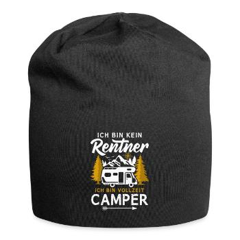 Wohnmobil Rentner Vollzeit Camper Camping - Jersey-Beanie - Schwarz - Vorne