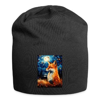 Fox Van Gogh Style - Bonnet en jersey - noir - Devant