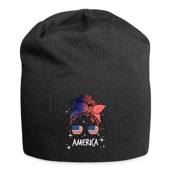 Amérique du Nord - Bonnet en jersey - noir - Devant