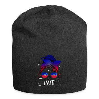 Haiti - Jersey-Beanie - Anthrazit - Vorne