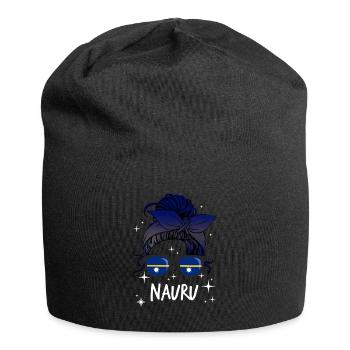 Nauru - Jersey-Beanie - Schwarz - Vorne