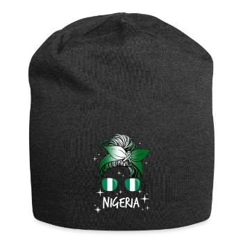 Nigéria - Bonnet en jersey - charbon - Devant