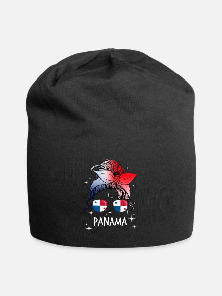 Panama - Jersey-Beanie - Schwarz