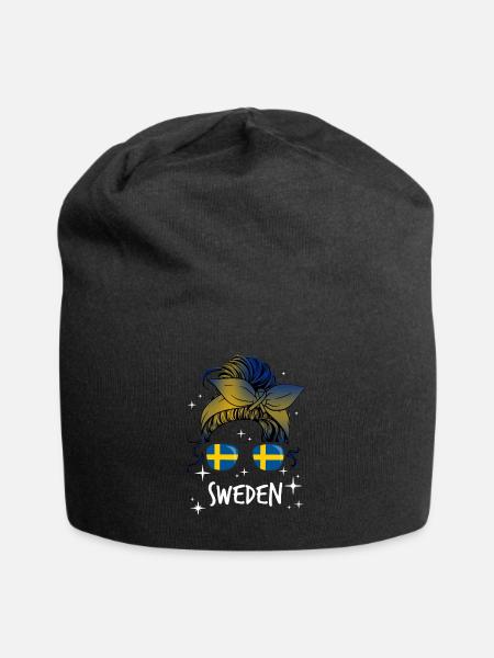 Suède - Bonnet en jersey - noir