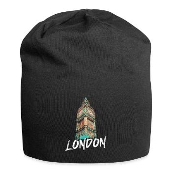 T-shirt Big Ben Londres - Illustration originale - Bonnet en jersey - noir - Devant