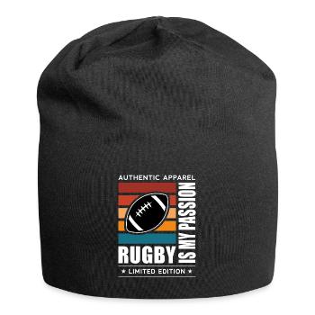 Rugby - Jersey-Beanie - Schwarz - Vorne