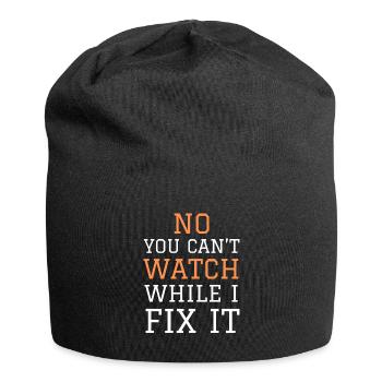 Mechanic Saying | Funny Mechanic Quote - Jersey Beanie - black - Front