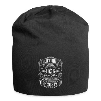 Oldtimer 1956 geboren Geburtstag Geschenk - Jersey-Beanie - Schwarz - Vorne