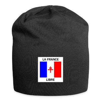 Kostenlose Frankreich - Jersey-Beanie - Schwarz - Vorne