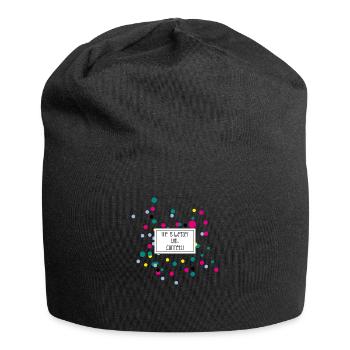 Konfetti - Jersey-Beanie - Schwarz - Vorne