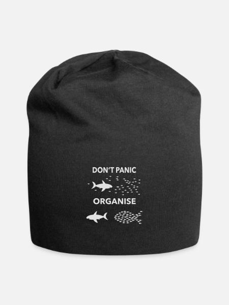 dont panic organise - Jersey-Beanie - Schwarz