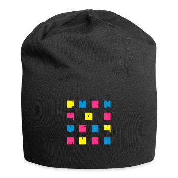 fuck you very much - Jersey-Beanie - Schwarz - Vorne
