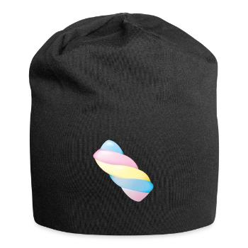 Smiley Marshmallow - Bonnet en jersey - noir - Devant