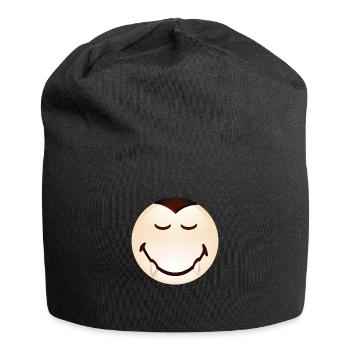 Smiley Halloween Dracula - Bonnet en jersey - noir - Devant