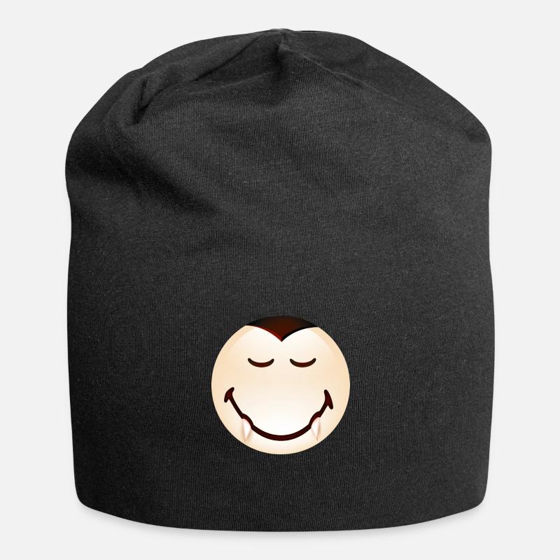 Smiley Halloween Dracula - Jersey-Beanie - Schwarz