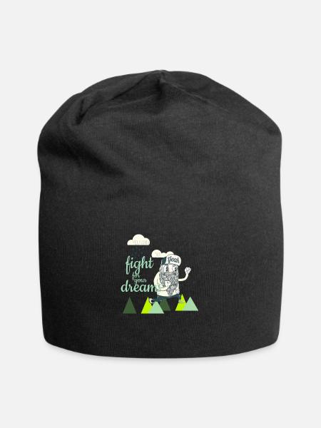 Fight for your Dreams - Jersey Beanie - black
