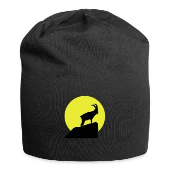 Sternzeichen Steinbock - Jersey-Beanie - Schwarz - Vorne