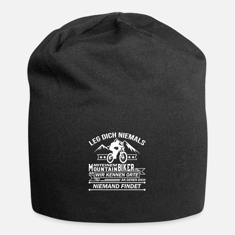 Mountainbiker - Jersey-Beanie - Schwarz