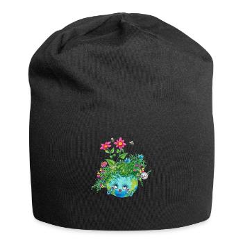 Il vaut mieux laisser l'herbe pousser dessus - Bonnet en jersey - noir - Devant